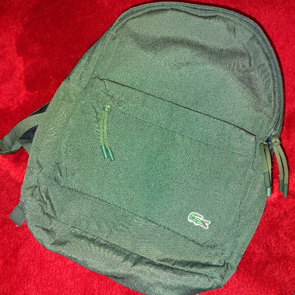 Lacoste Olive Green Men's Backpack
